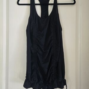 Lulu Black Ruched Tank Top